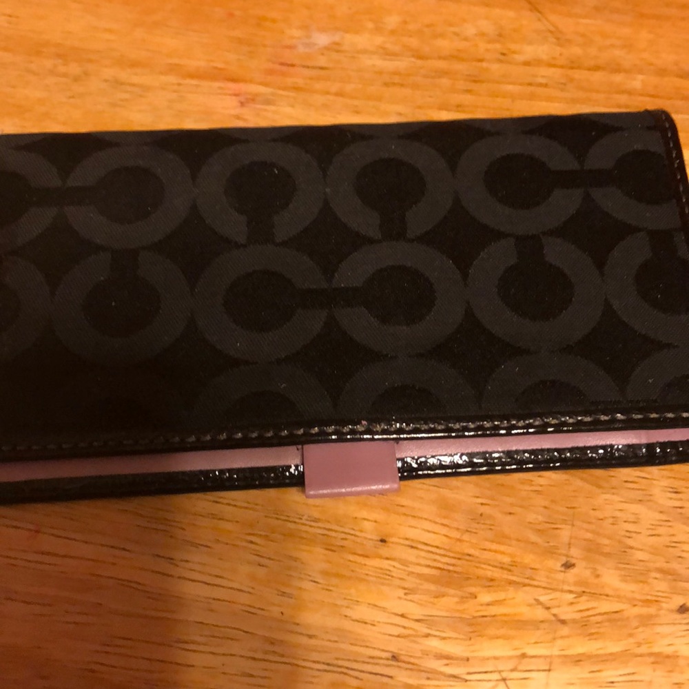 Coach checkbook cover